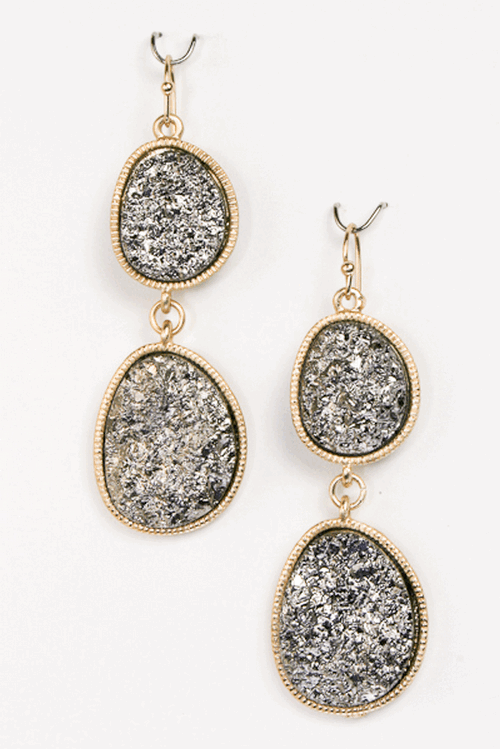 Mina Druzy Stone Earrings
